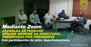 ASAMBLEA DE FEDEORO APROBÓ INFORME DE DIRECTORIO PRESENTADO POR PRESIDENTE