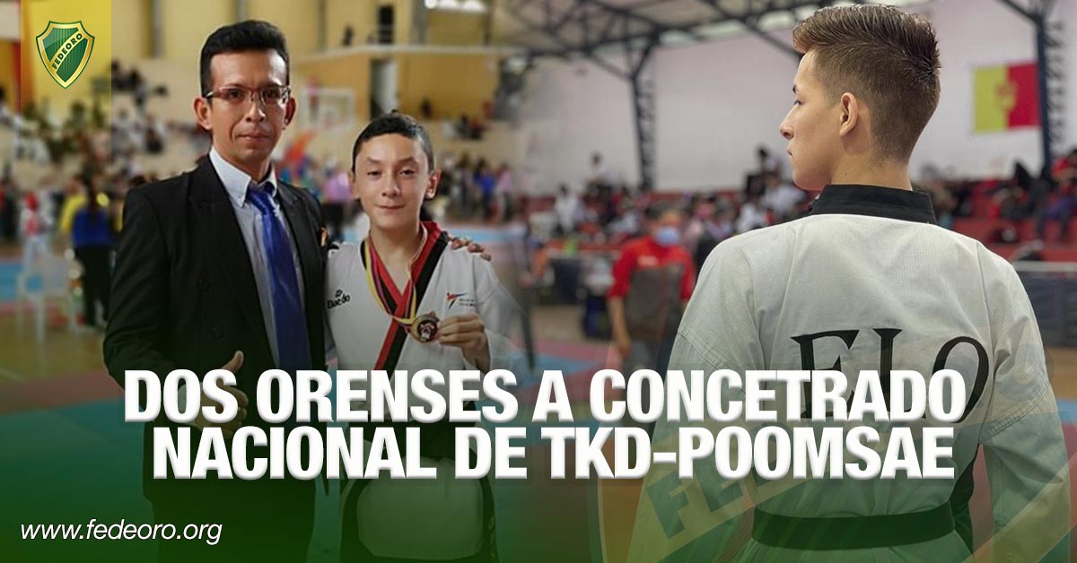 DOS ORENSES A CONCETRADO NACIONAL DE TKD-POOMSAE
