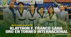 KLAYTHON F. FRANCO GANA ORO EN TORNEO INTERNACIONAL