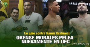ORENSE MORALES PELEA NUEVAMENTE EN UFC