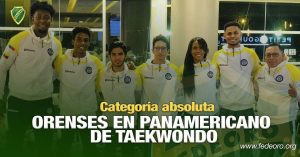 ORENSES EN PANAMERICANO DE TAEKWONDO