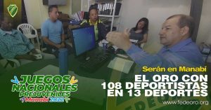 EL ORO CON 108 DEPORTISTAS EN 13 DEPORTES