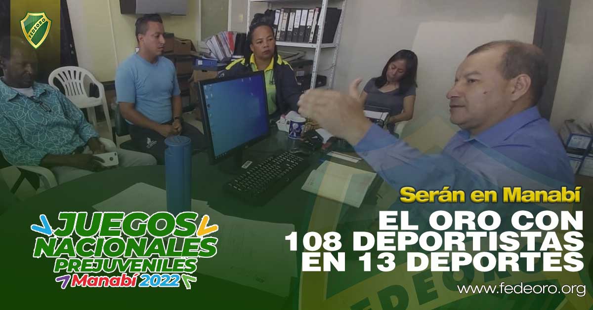 EL ORO CON 108 DEPORTISTAS EN 13 DEPORTES