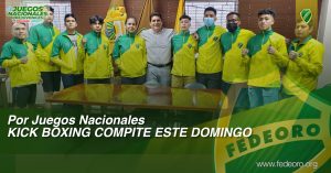 Por Juegos Nacionales<br>KICK BOXING COMPITE ESTE DOMINGO