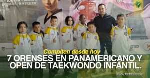 7 ORENSES EN PANAMERICANO Y OPEN DE TAEKWONDO INFANTIL.