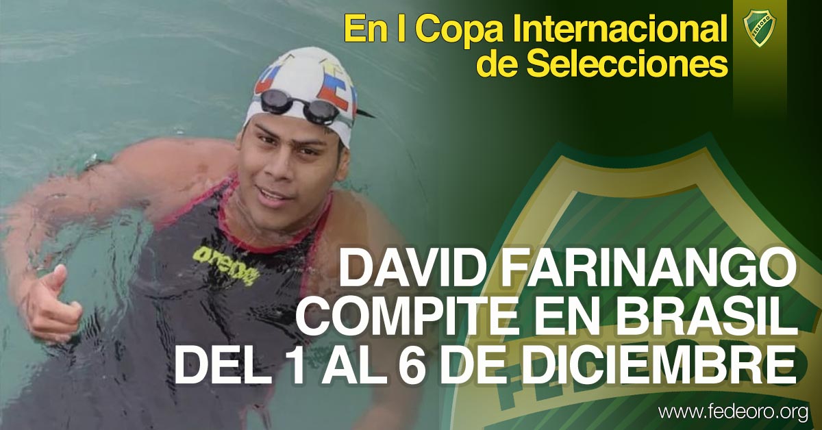 DAVID FARINANGO COMPITE EN BRASIL DEL 1 AL 6 DE DICIEMBRE