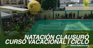 NATACIÓN CLAUSURÓ CURSO VACACIONAL I CICLO