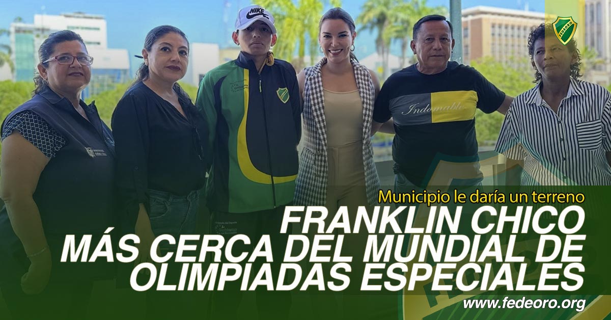 FRANKLIN CHICO MÁS CERCA DEL MUNDIAL DE OLIMPIADAS ESPECIALES
