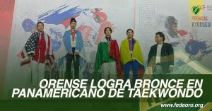 ORENSE LOGRA BRONCE EN PANAMERIVANO DE TAEKWONDO