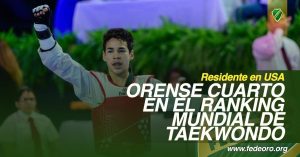 ORENSE CUARTO EN EL RANKING MUNDIAL DE TAEKWONDO