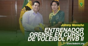 Johnny Morocho ENTRENADOR ORENSE EN CURSO DE VOLEIBOL FIVB II