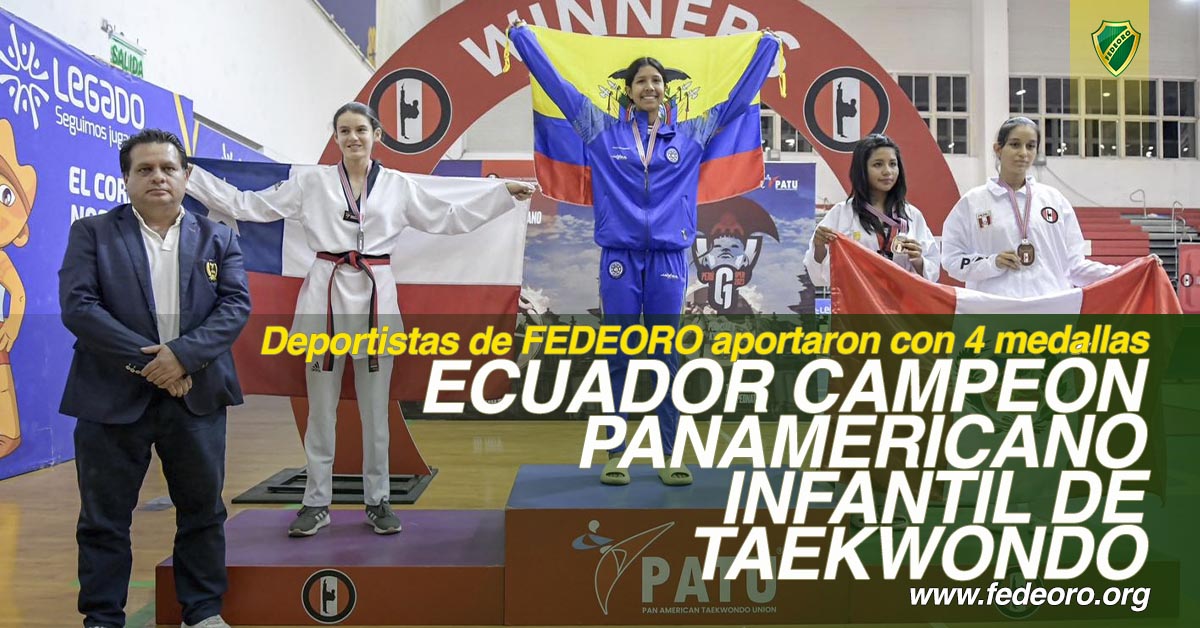 ECUADOR CAMPEÓN PANAMERICANO INFANTIL DE TAEKWONDO