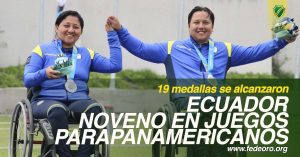 ECUADOR NOVENO EN JUEGOS PARAPANAMERICANOS