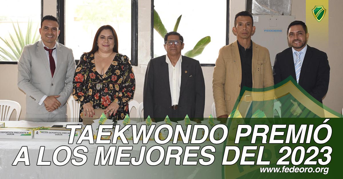 TAEKWONDO PREMIÓ A LOS MEJORES DEL 2023