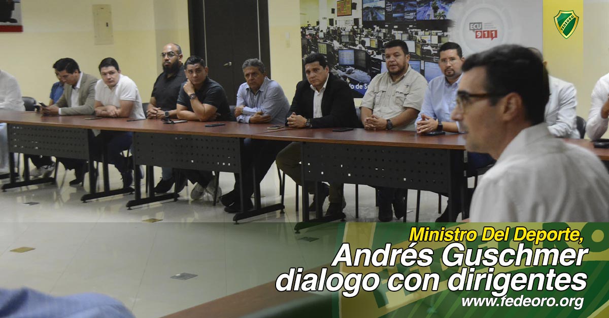 Ministro Del Deporte Andrés Guschmer dialogó con dirigentes