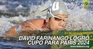 DAVID FARINANGO LOGRÓ CUPO PARA «PARIS 2024»